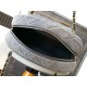Borsa da bowling maxi in denim AS4812 Replica Replica Perfette Borsa da bowling maxi in denim AS4812 imitazioni