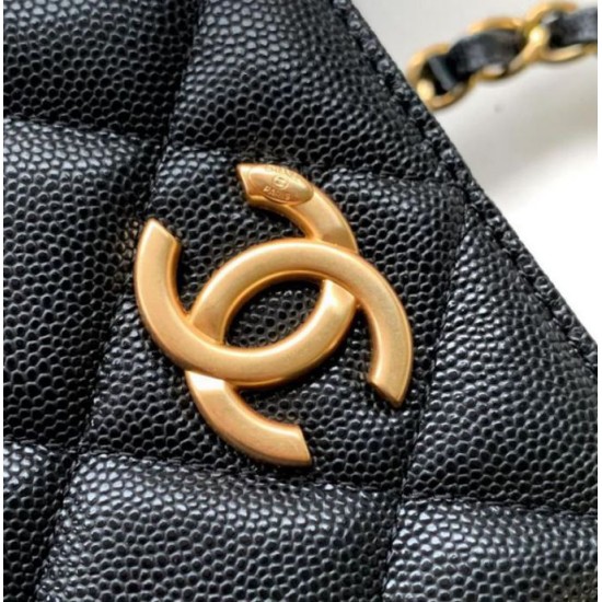 Replica Perfette Borsa in pelle di vitello martellata nera AS4846 imitazioni