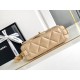Replica Perfette Borsa con patta in pelle di agnello AS2409 Beige imitazioni