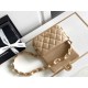 Replica Perfette Borsa con patta in pelle di agnello AS2409 Beige imitazioni