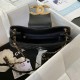 Borsa a tracolla in pelle di agnello nera AS4610 Replica Replica Perfette Borsa a tracolla in pelle di agnello nera AS4610 imitazioni