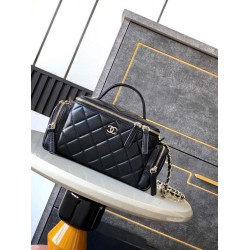 Beauty Case in pelle di agnello AS5222 Nero Beauty Case in pelle di agnello AS5222 Nero