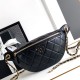 Marsupio in pelle di agnello nero AS4113 Replica Replica Perfette Marsupio in pelle di agnello nero AS4113 imitazioni