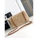 Borse Imitazioni con patta in pelle di agnello shearling AS5149 Beige Replica Replica Perfette Borse Imitazioni con patta in pelle di agnello shearling AS5149 Beige imitazioni