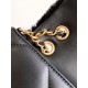 Replica Perfetta con patta in pelle di agnello shearling AS5149 Nera qualità specchio Replica Perfette Perfetta con patta in pelle di agnello shearling AS5149 Nera imitazioni