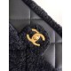 Replica Perfetta con patta in pelle di agnello shearling AS5149 Nera qualità specchio Replica Perfette Perfetta con patta in pelle di agnello shearling AS5149 Nera imitazioni