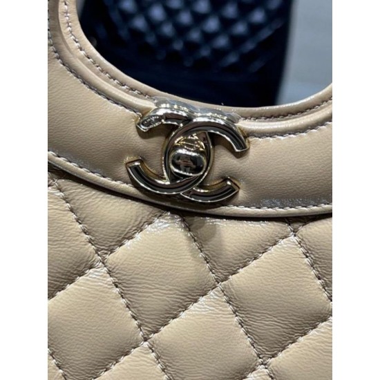 Borsa Shiny Lambskin 31 Mini Shopping AS4133 beige Replica Replica Perfette Borsa Shiny Lambskin 31 Mini Shopping AS4133 beige imitazioni