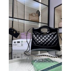 Borsa Shiny Lambskin 31 Mini Shopping AS4133 nera Borsa Shiny Lambskin 31 Mini Shopping AS4133 nera