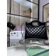 Borsa Shiny Lambskin 31 Mini Shopping AS4133 nera Replica Replica Perfette Borsa Shiny Lambskin 31 Mini Shopping AS4133 nera imitazioni