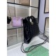Borsa Shiny Lambskin 31 Mini Shopping AS4133 nera Replica Replica Perfette Borsa Shiny Lambskin 31 Mini Shopping AS4133 nera imitazioni