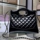 Borsa Shiny Lambskin 31 Mini Shopping AS4133 nera Replica Replica Perfette Borsa Shiny Lambskin 31 Mini Shopping AS4133 nera imitazioni