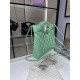 Dettagli perfetti Shiny Lambskin 31 Mini Shopping Bag AS4133 Verde Replica Replica Perfette Dettagli perfetti Shiny Lambskin 31 Mini Shopping Bag AS4133 Verde imitazioni