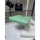 Dettagli perfetti Shiny Lambskin 31 Mini Shopping Bag AS4133 Verde Replica Replica Perfette Dettagli perfetti Shiny Lambskin 31 Mini Shopping Bag AS4133 Verde imitazioni