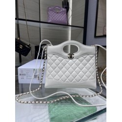 Borsa Shiny Lambskin 31 Mini Shopping Bag AS4133 Bianco Borsa Shiny Lambskin 31 Mini Shopping Bag AS4133 Bianco