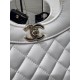 Borsa Shiny Lambskin 31 Mini Shopping Bag AS4133 Bianco Replica Replica Perfette Borsa Shiny Lambskin 31 Mini Shopping Bag AS4133 Bianco imitazioni