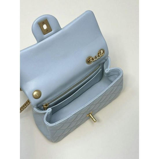 Borse Replica Alta Qualità piccola con patta blu AS4041 qualità specchio Replica Perfette Borse Alta Qualità piccola con patta blu AS4041 imitazioni