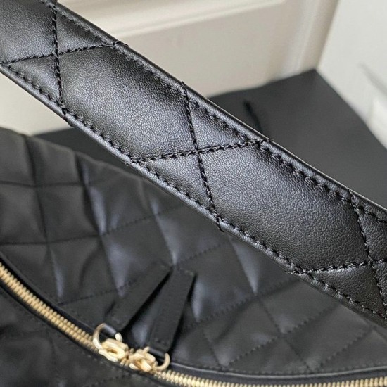 Dettagli perfetti Borsa Replica hobo in pelle di vitello media nera AS4339 qualità specchio Replica Perfette Dettagli perfetti Borsa 1:1 hobo in pelle di vitello media nera AS4339 imitazioni