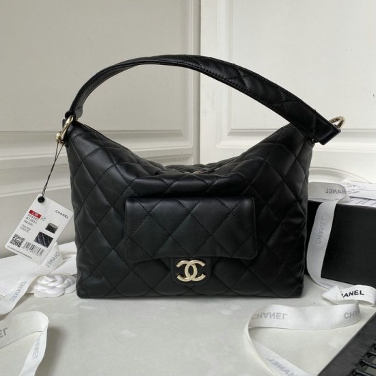Replica Perfette Borsa hobo in pelle di vitello piccola nera AS4347 imitazioni
