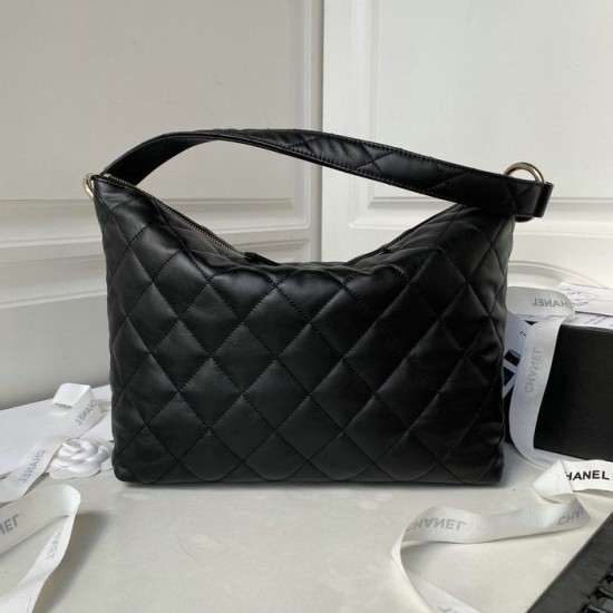 Replica Perfette Borsa hobo in pelle di vitello piccola nera AS4347 imitazioni