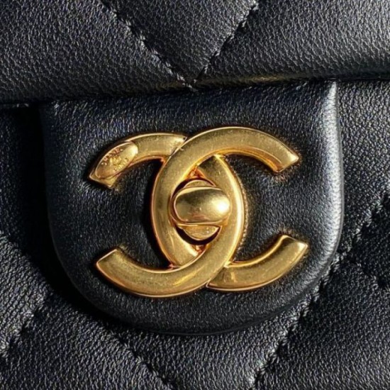 Borsa Replica piccola con patta in pelle di agnello AS5167 Nera qualità specchio Replica Perfette Borsa 1:1 piccola con patta in pelle di agnello AS5167 Nera imitazioni