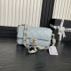 Replica Perfette Borsa piccola con patta in pelle di agnello AS5167 Azzurro imitazioni