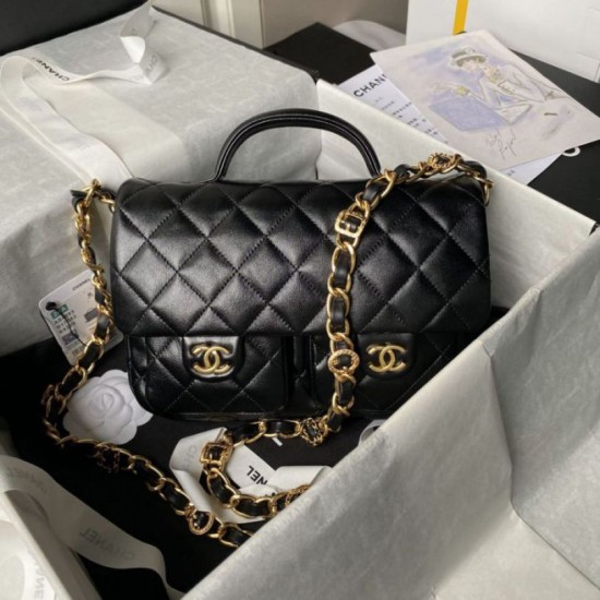 Borsa a patta A37586 Nero Replica Replica Perfette Borsa a patta A37586 Nero imitazioni