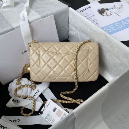 Replica Perfette Borsa AS1787 Mini con patta albicocca imitazioni