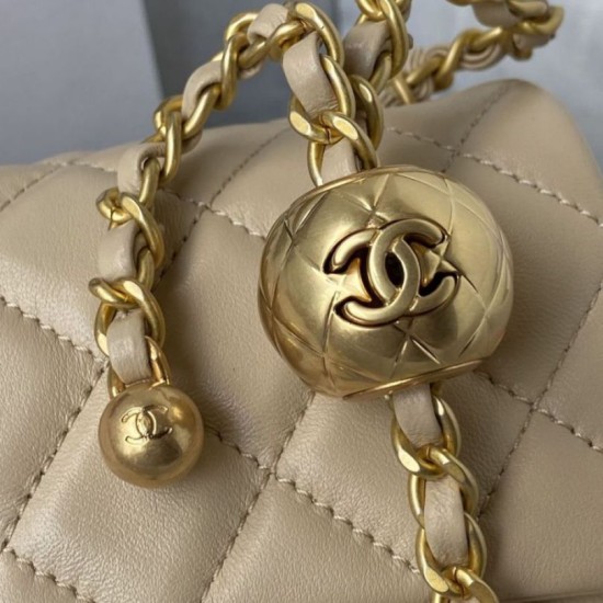 Replica Perfette Borsa AS1787 Mini con patta albicocca imitazioni