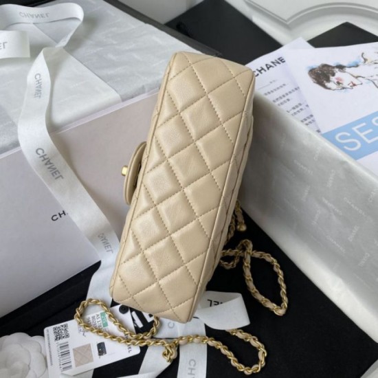 Replica Perfette Borsa AS1787 Mini con patta albicocca imitazioni