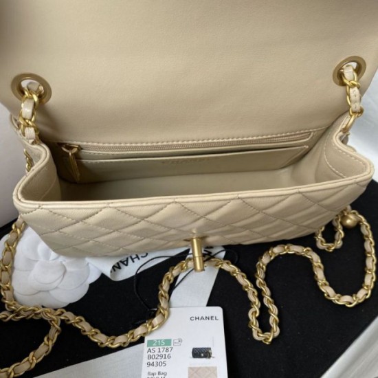 Replica Perfette Borsa AS1787 Mini con patta albicocca imitazioni
