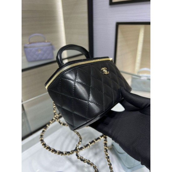 Replica Perfette Imitazioni borse griffate a catena 24K Vanity AP2199 Nera imitazioni