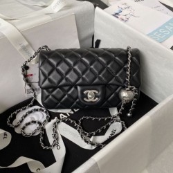 AS1787 Mini Flap Borse Nero