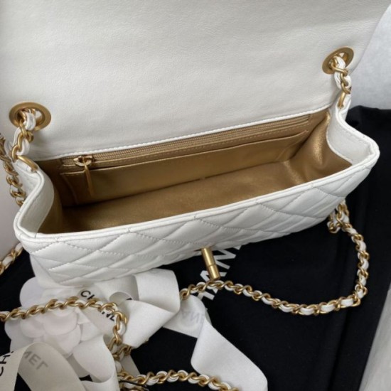Replica Perfette AS1787 Mini Flap Borsa Bianco imitazioni