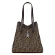 Borsa media Fendi Origami 8BH414 Caffè scuro Replica Replica Perfette Borsa media Fendi Origami 8BH414 Caffè scuro imitazioni