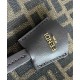 Borsa media Fendi Origami 8BH414 Caffè scuro Replica Replica Perfette Borsa media Fendi Origami 8BH414 Caffè scuro imitazioni