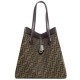 Borsa Fendi Origami Grande 8BH415 Caffè Scuro Replica Replica Perfette Borsa Fendi Origami Grande 8BH415 Caffè Scuro imitazioni