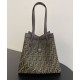 Borsa Fendi Origami Grande 8BH415 Caffè Scuro Replica Replica Perfette Borsa Fendi Origami Grande 8BH415 Caffè Scuro imitazioni