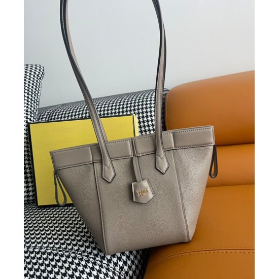 Borsa mini Fendi Origami 8BS083 Grigia Replica Replica Perfette Borsa mini Fendi Origami 8BS083 Grigia imitazioni