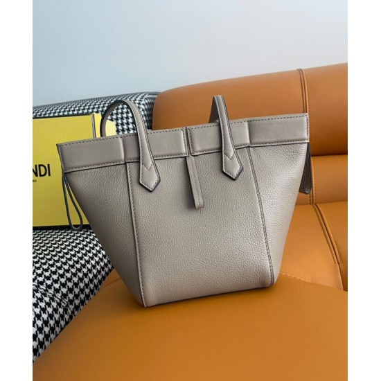 Borsa mini Fendi Origami 8BS083 Grigia Replica Replica Perfette Borsa mini Fendi Origami 8BS083 Grigia imitazioni