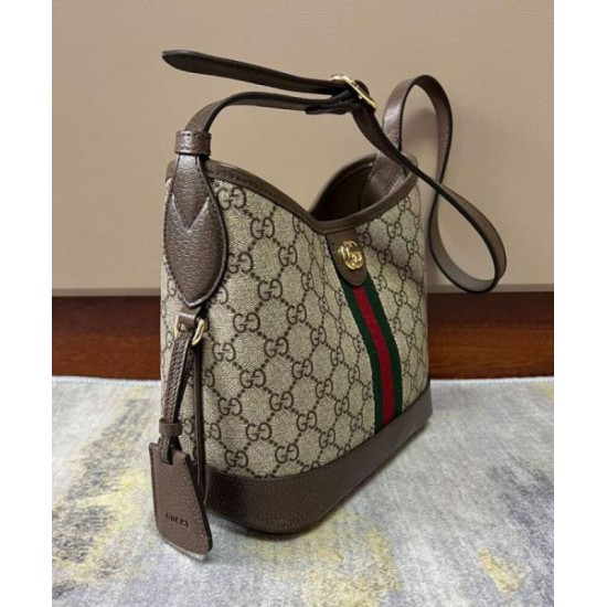 Borse Replica Alta Qualità a tracolla piccola Gucci Ophidia GG 781402 Caffè scuro qualità specchio Replica Perfette Borse Alta Qualità a tracolla piccola Gucci Ophidia GG 781402 Caffè scuro imitazioni