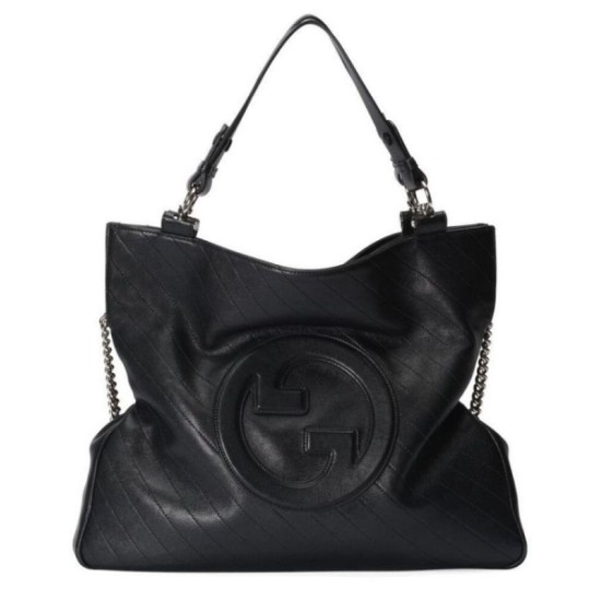 Borsa tote media Gucci Blondie 751516 Nera Replica Replica Perfette Borsa tote media Gucci Blondie 751516 Nera imitazioni