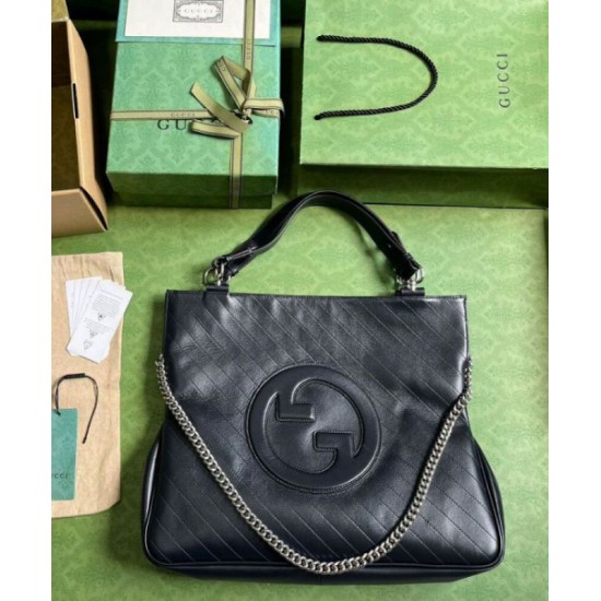 Borsa tote media Gucci Blondie 751516 Nera Replica Replica Perfette Borsa tote media Gucci Blondie 751516 Nera imitazioni