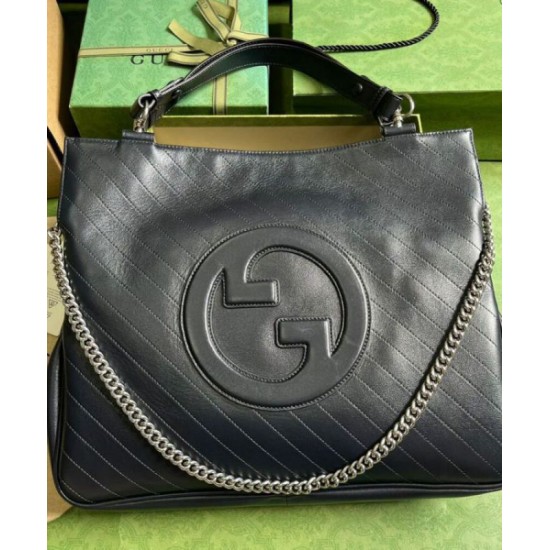 Borsa tote media Gucci Blondie 751516 Nera Replica Replica Perfette Borsa tote media Gucci Blondie 751516 Nera imitazioni