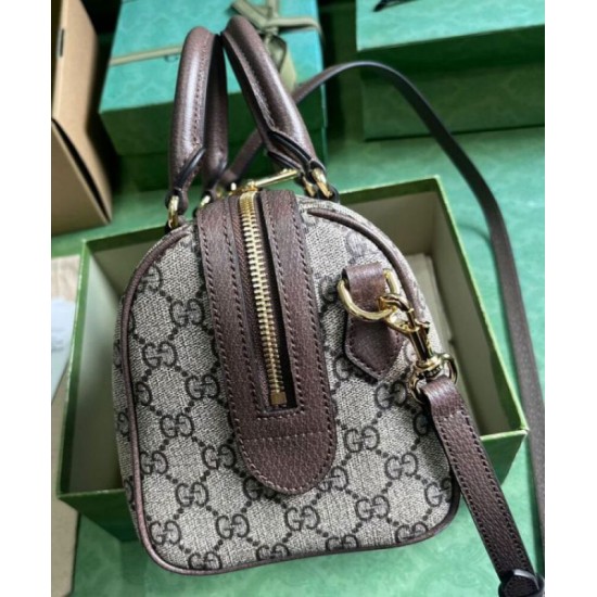 Borse Replica Gucci Ophidia Gg piccola con manico superiore 772061 Caffè scuro qualità specchio Replica Perfette Borse Gucci Ophidia Gg piccola con manico superiore 772061 Caffè scuro imitazioni