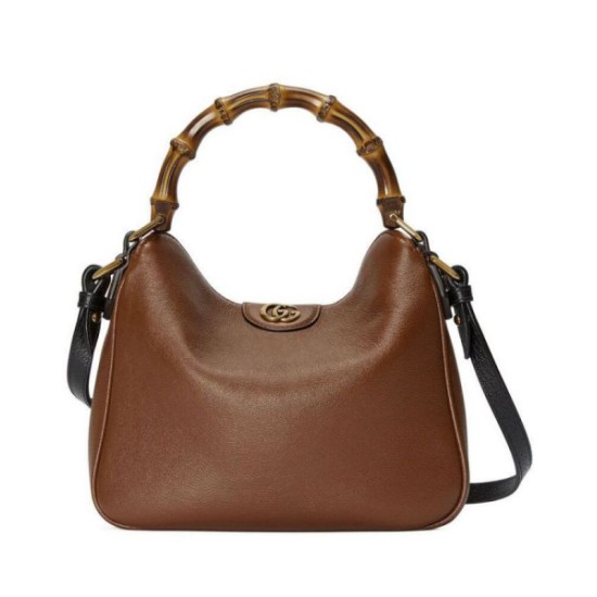 Borsa a tracolla piccola Gucci Diana in bambù Caffè Replica Replica Perfette Borsa a tracolla piccola Gucci Diana in bambù Caffè imitazioni