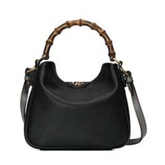 Imitazione Gucci Diana piccola tracolla in bambù borsa Nero Replica Replica Perfette Imitazione Gucci Diana piccola tracolla in bambù borsa Nero imitazioni