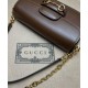 Bora Pari replica a tracolla piccola Gucci Horsebit 1955 735178 Caffè qualità specchio Replica Perfette Bora Pari a tracolla piccola Gucci Horsebit 1955 735178 Caffè imitazioni
