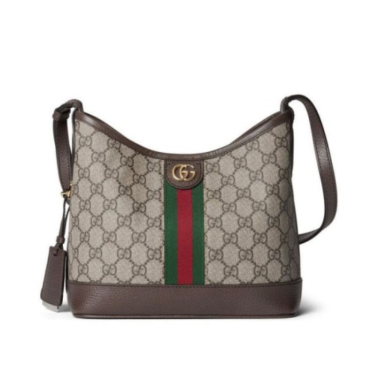 Borsa a tracolla piccola Gucci Ophidia Series GG Dark Coffee Replica Replica Perfette Borsa a tracolla piccola Gucci Ophidia Series GG Dark Coffee imitazioni