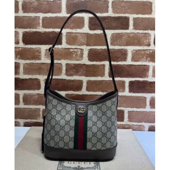 Borsa a tracolla piccola Gucci Ophidia Series GG Dark Coffee Replica Replica Perfette Borsa a tracolla piccola Gucci Ophidia Series GG Dark Coffee imitazioni