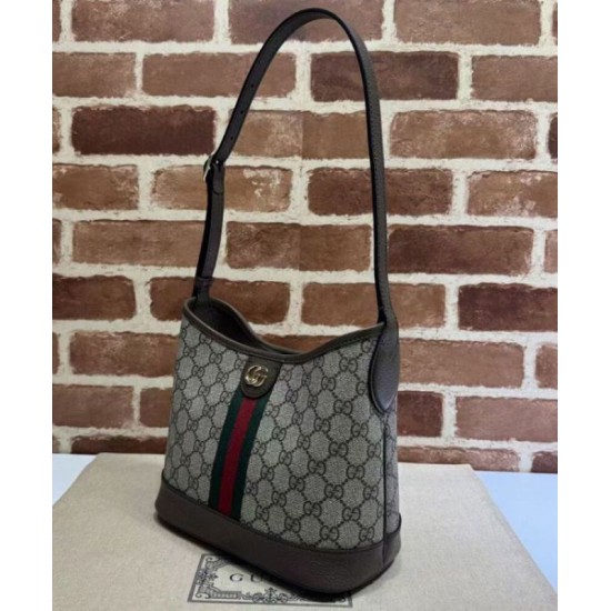 Borsa a tracolla piccola Gucci Ophidia Series GG Dark Coffee Replica Replica Perfette Borsa a tracolla piccola Gucci Ophidia Series GG Dark Coffee imitazioni